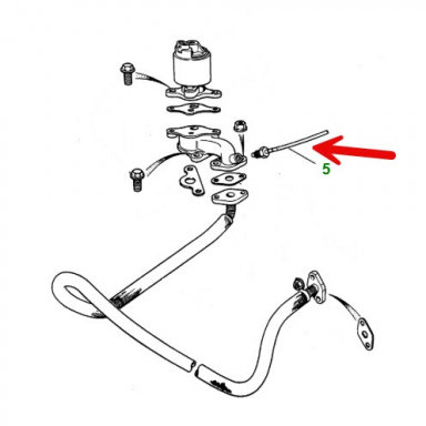 USED TEMPERATURE SENSOR FOR THE EGR SYSTEM LHE1610AA